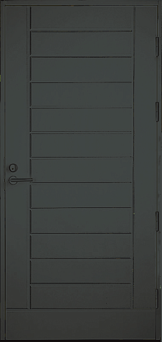Входная дверь KASKI Thermo UO6 темно-серая